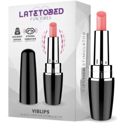 LATETOBED Stimulateur de clitoris Viblips 9.5 x 2.5cm Noir